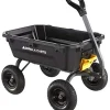 Gorilla Carts Heavy-Duty Poly Garden Dump Cart, 7 Cu. Ft., Black - 7GCG-NF