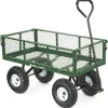Gorilla Carts Steel Garden Cart, 3 Cu Ft, 400 Lb Capacity, Pneumatic Tires