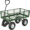 Gorilla Carts Steel Garden Cart, 3 Cu Ft, 400 Lb Capacity, Pneumatic Tires