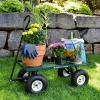 Gorilla Carts Steel Garden Cart, 3 Cu Ft, 400 Lb Capacity, Pneumatic Tires