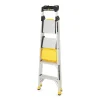 Gorilla Ladders Aluminum Dual Platform Ladder With Project Bucket, 5.5 Ft, 300 Lb Capacity