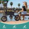 GOTRAX Folding Electric Bike For Adults And Teens, 14 inch, 250W, 15.5 mph, 15 Miles, Black - S2