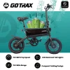 GOTRAX Folding Electric Bike For Adults And Teens, 14 inch, 250W, 15.5 mph, 15 Miles, Black - S2