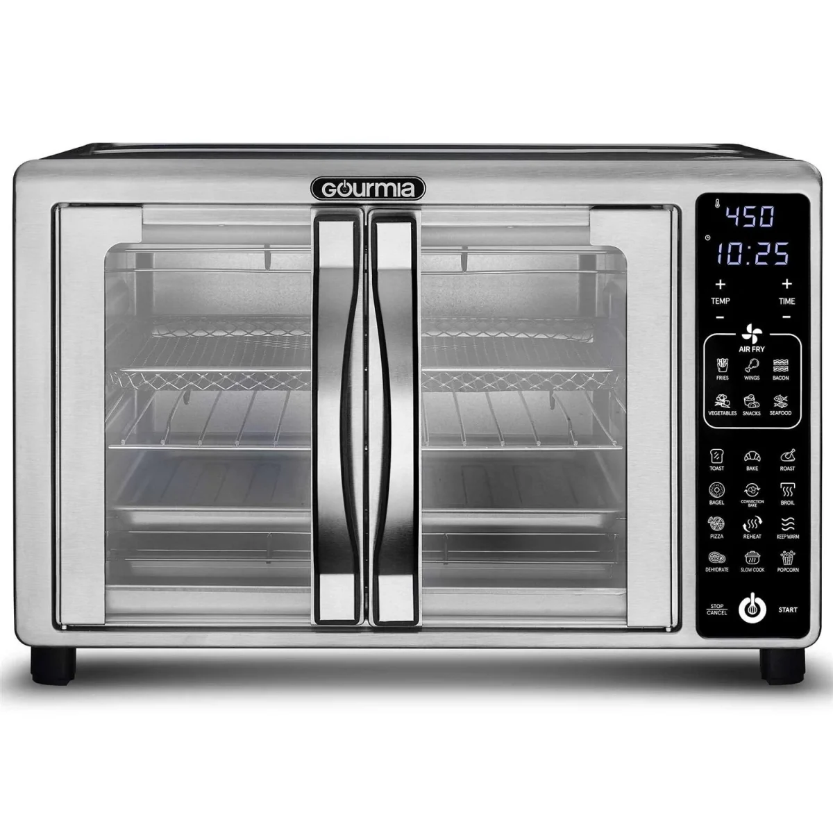 Gourmia Digital Air Fryer Toaster Oven With Single-Pull French Doors - GTF2448