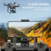 Bwine GPS Camera Drone With 4K Night Vision, 3-Axis Gimbal, 3 Batteries, Black - F7GB2 3B
