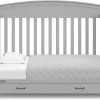 Graco 5-in-1 Convertible Crib With Storage Drawer, White