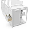 Graco Hadley 5-in-1 Convertible Crib And Changer With Drawer, White - 04586-701