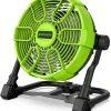 Greenworks 24V 10in 5-Speed Fan 500 CFM With 2.0Ah USB Battery And Charger