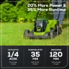 Greenworks 24V 13 Inch Brushless Cordless Lawn Mower With 4.0Ah Battery And Charger