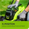 Greenworks 24V 13 Inch Brushless Cordless Lawn Mower With 4.0Ah Battery And Charger