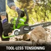 Greenworks 40V 12 in Cordless Chainsaw With 2.0 Ah Battery And Charger - 20262