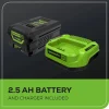 Greenworks 40V 16 inch Brushless Cordless Chainsaw With 4.0Ah Battery And Charger