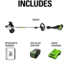 Greenworks 40V Brushless Edger With 8in Blade, 4.0Ah Battery And Charger