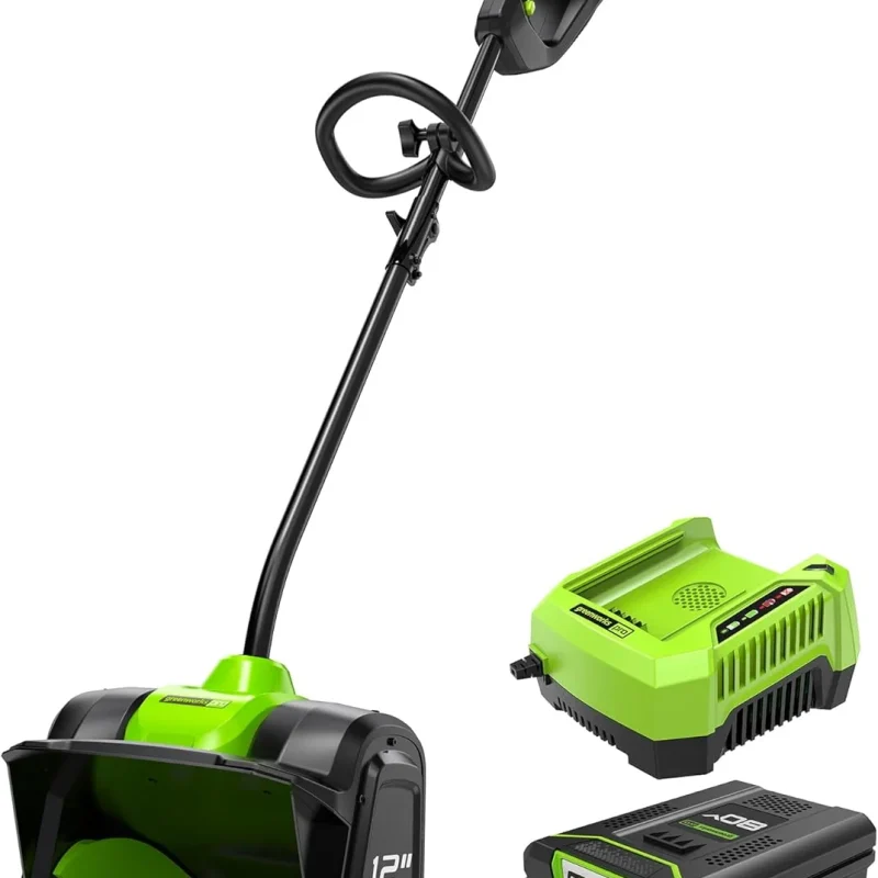 Greenworks 80V 12 inch Brushless Cordless Snow Shovel With 2.0Ah Battery And Charger