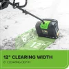 Greenworks 80V 12 inch Brushless Cordless Snow Shovel With 2.0Ah Battery And Charger