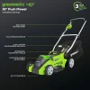 Greenworks Cordless Lawn Mower 40V 16in 4.0Ah Battery And Charger - 45Min Runtime