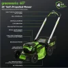 Greenworks Cordless Self-Propelled Lawn Mower, 60V, 21-Inch, 2 x 4.0Ah Batteries, Dual-Port Rapid Charger