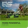 Greenworks Cordless Self-Propelled Lawn Mower, 60V, 21-Inch, 2 x 4.0Ah Batteries, Dual-Port Rapid Charger