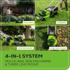 Greenworks Cordless Self-Propelled Lawn Mower, 60V, 21-Inch, 2 x 4.0Ah Batteries, Dual-Port Rapid Charger