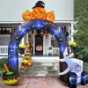 GVDV 10 FT Halloween Inflatables Archway Outdoor Decorations, Scary Halloween Arch Blow Up Yard Decorations for Front Ya