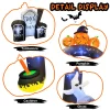 GVDV 10 FT Halloween Inflatables Archway Outdoor Decorations, Scary Halloween Arch Blow Up Yard Decorations for Front Ya