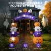 GVDV 8 FT Halloween Inflatables Archway Outdoor Decorations for Front Yard Lawn Garden Decor