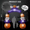 GVDV 8 FT Halloween Inflatables Archway Outdoor Decorations for Front Yard Lawn Garden Decor