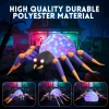 GVDV 8 FT Halloween Spider Inflatables Outdoor Decorations, Blow Up Yard Decoration with Built-in LED Lights for Holiday