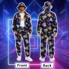 GYQMBT 80s 90s Men's Sportswear, Party Hip Hop Windbreaker 90s Disco Sportswear, 80s Adult Bizarre Costume 8 Piece Set