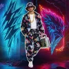 GYQMBT 80s 90s Men's Sportswear, Party Hip Hop Windbreaker 90s Disco Sportswear, 80s Adult Bizarre Costume 8 Piece Set