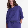 Halloween and Fall Women's French Terry Knit Lounge Sleep Top with Long Sleeves