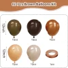 Halloween Balloons Set, 65Pcs 12Inch Black Orange Purple Green Balloons Kit, Black and Orange Latex Balloons for Birthda