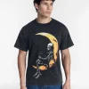 Halloween Boxy Fit Chest X-Ray Graphic Tee Shirt, Men's Sizes XS-4XLT