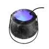 Halloween Decorations Cauldron Mister 12 LED Mist Maker Fogger Cauldron Witch Jar Atomizer Lamp Punch Bowl Candy Fire Fl