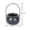 Halloween Decorations Cauldron Mister 12 LED Mist Maker Fogger Cauldron Witch Jar Atomizer Lamp Punch Bowl Candy Fire Fl
