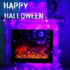 Halloween Decorations Spider Web Lights, 4FT Diameter 70 LED with Black Spider, Waterproof Net Lights, Remote Control