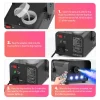 Halloween Fog Machine 500W RGB LED Smoke Machine Stage Lighting Effect with Remote Control for Halloween Wedding DJ Show