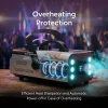 Halloween Fog Machine Smoke Machine 1200W with RGB LED Lights & Remote - Haze Smoke Generator for Halloween, Party, Stag