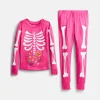 Halloween Girls' Tight Fit Long Sleeve Top and Pants Pajama Set from Way to Celebrate, 2-Piece, Sizes 4-10