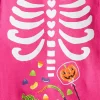 Halloween Girls' Tight Fit Long Sleeve Top and Pants Pajama Set from Way to Celebrate, 2-Piece, Sizes 4-10