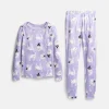 Halloween Girls' Tight Fit Long Sleeve Top and Pants Pajama Set from Way to Celebrate, 2-Piece, Sizes 4-10