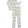 Halloween Girls' Tight Fit Long Sleeve Top and Pants Pajama Set from Way to Celebrate, 2-Piece, Sizes 4-10