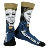 Halloween II Socks Men's Michael Myers 2-Pair Adult Horror Novelty Mid-Calf Crew Socks (Fits Shoe Size 6-12)