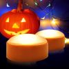 Halloween LED Pumpkin Lights Battery Operated - Orange Pumpkin Lights with Timer and Remote Halloween Decor - Halloween