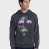 Halloween Oversized Fit Jack O'Lantern Pumpkin Graphic Fleece Hoodie Sweatshirt, Men's Sizes XS-4XLT