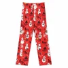 Halloween Pajama Pants for Women Men Couples Flannel Pjs Pants Fuzzy Pjs Pants Plush Pajama Bottom Costume Sleepwear Mat