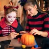 Halloween Plastic Pumpkin Carving Tool Set,Ergonomic Grip Portable Compact Build,Practical Craft Prop For Home Diy Activ