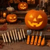 Halloween Pumpkin Carving Kit Pumpkin Carving Stickers Professional Detail Sculpting Tools Double-Side Sculpting Tool fo