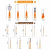 Halloween Pumpkin Carving Kit Pumpkin Carving Stickers Professional Detail Sculpting Tools Double-Side Sculpting Tool fo