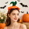 Halloween Pumpkin Headband, Halloween Costume Pumpkin Hat for Women Adult Cosplay Headdress